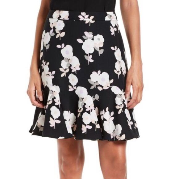 KATE SPADE New York Posy Floral Flounce Skirt Size 0 spring summer - Picture 1 of 5